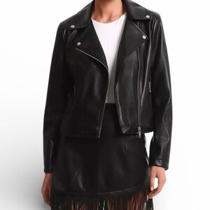Bagatelle Women's Black Leather Jacket